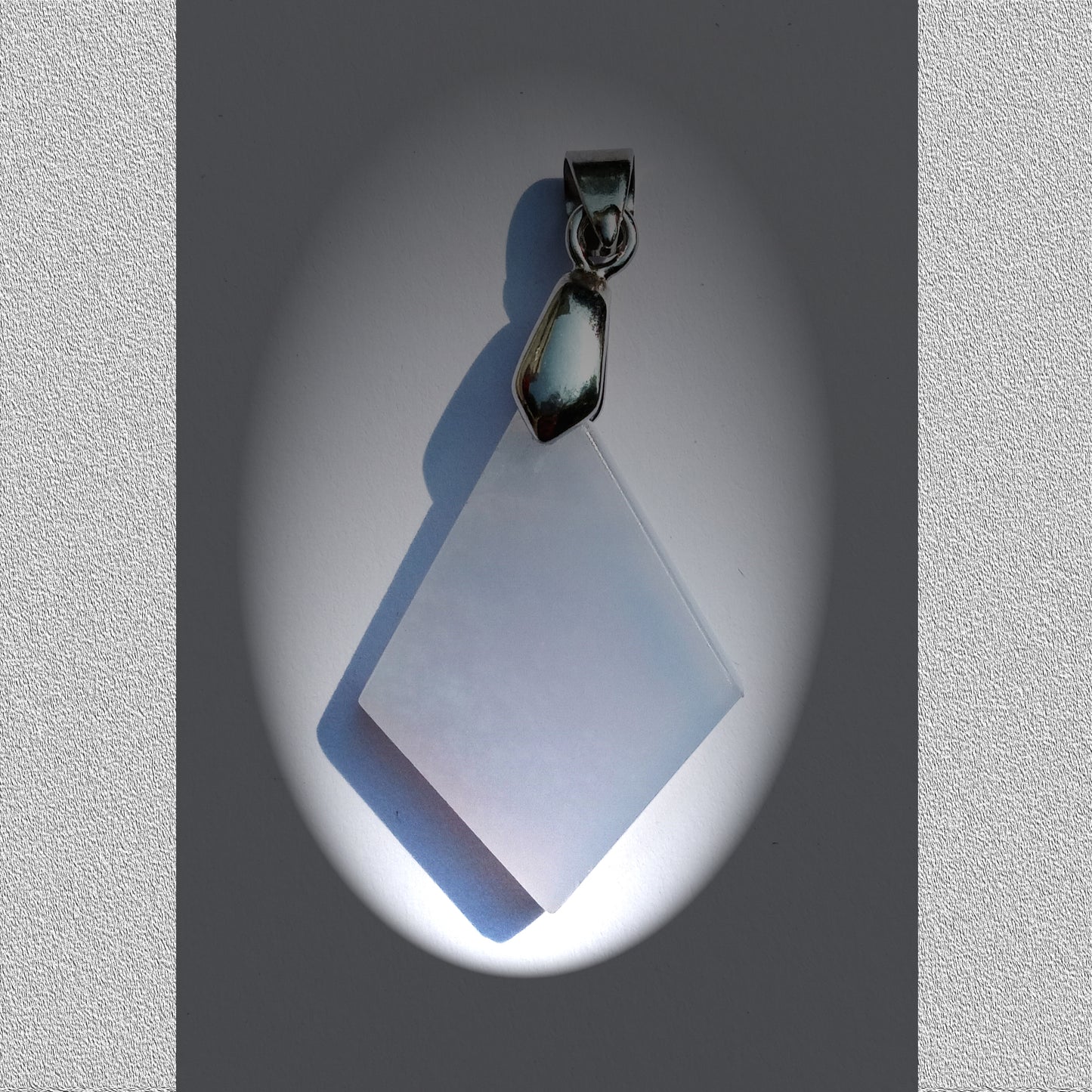 Pendants - White Agate Kite Shape