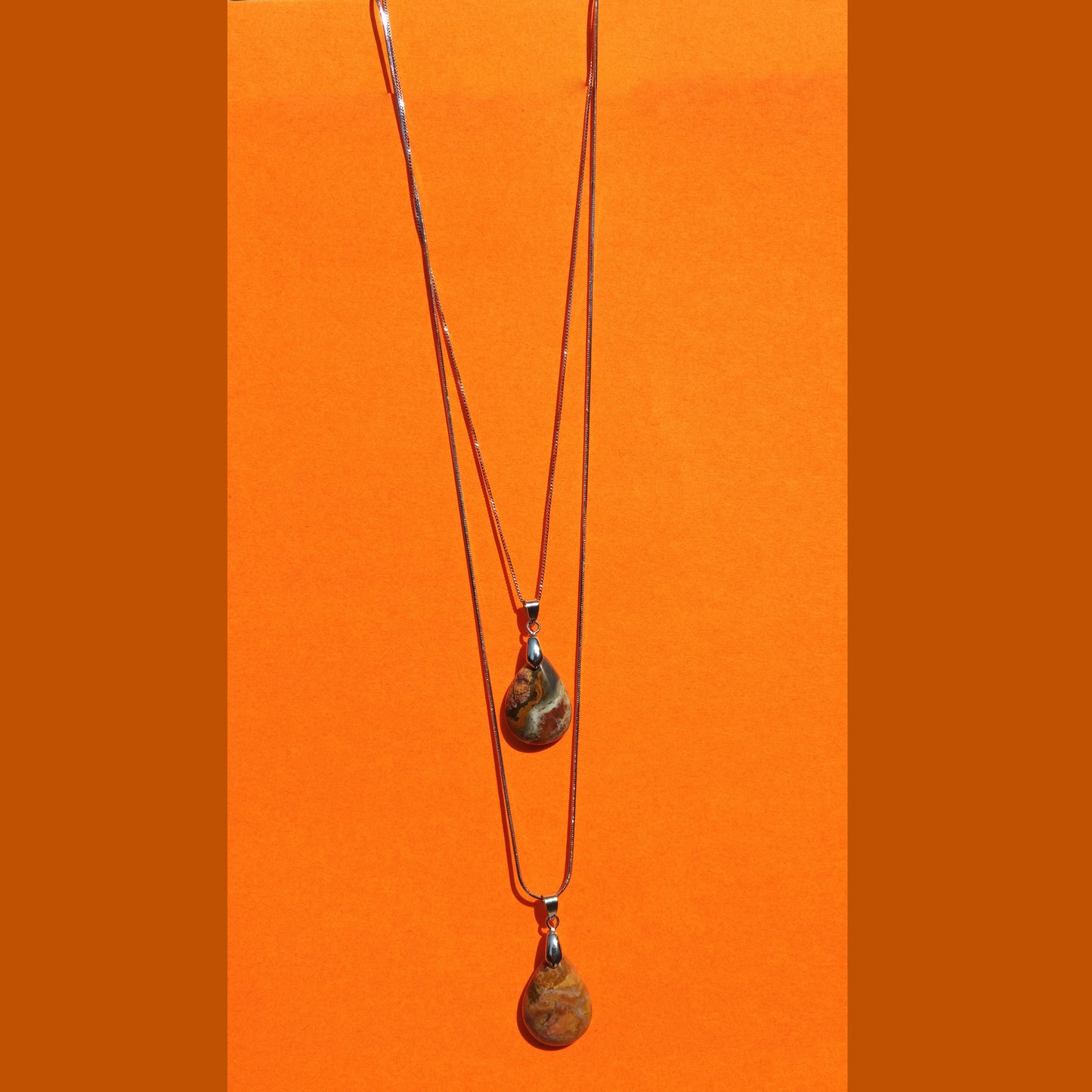 Pendants - Multi Jasper Drop Shape