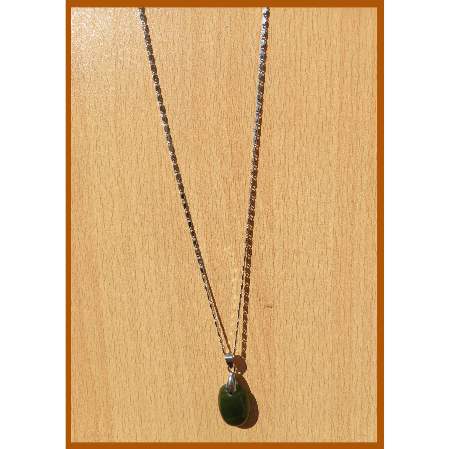 Pendants - Dark Green Nephrite Oval / Drop Shape