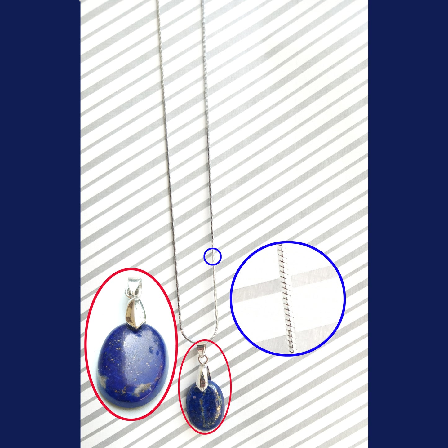 Pendants - Lapis Lazuli - Oval Shape