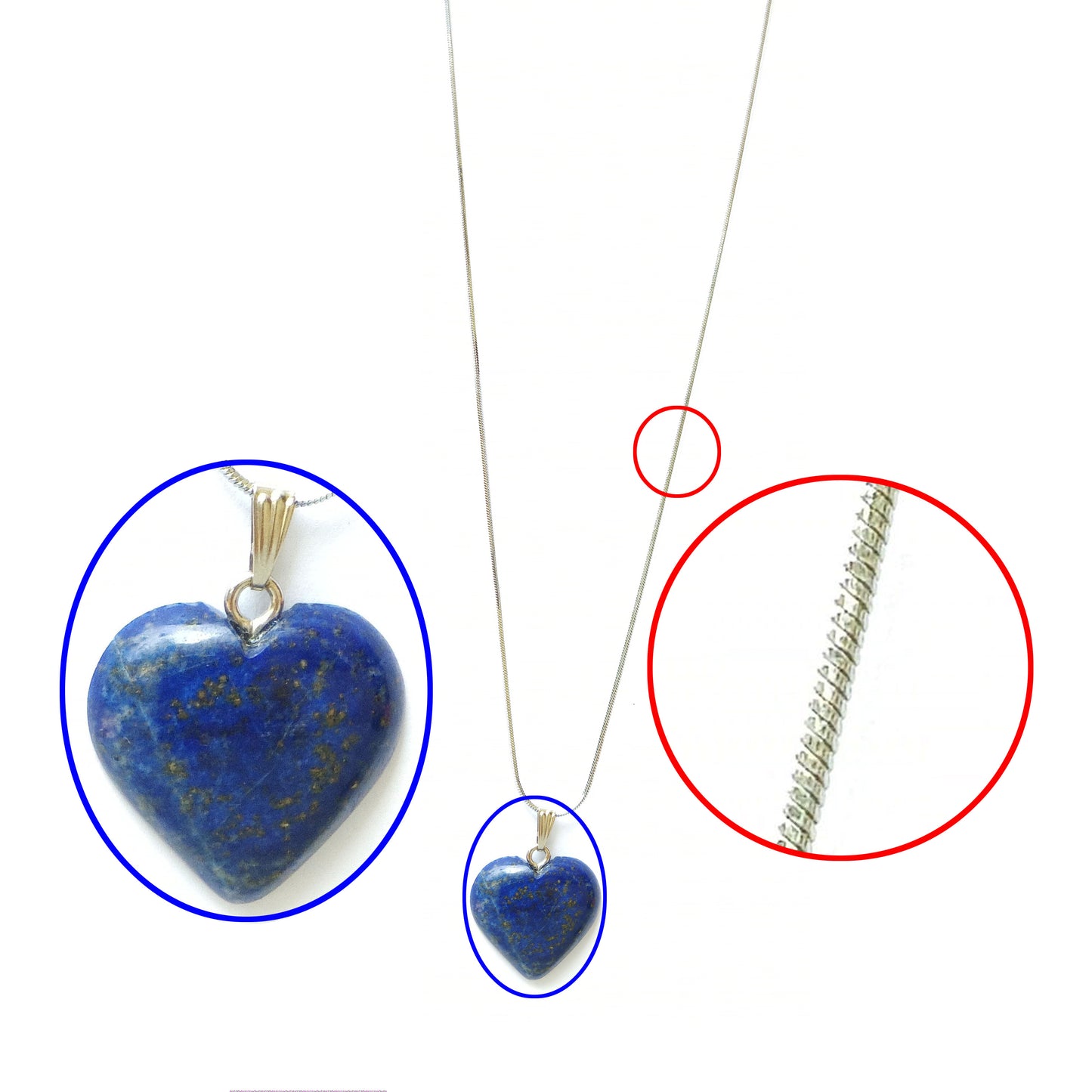 Pendants - Lapis Lazuli - Heart Shape