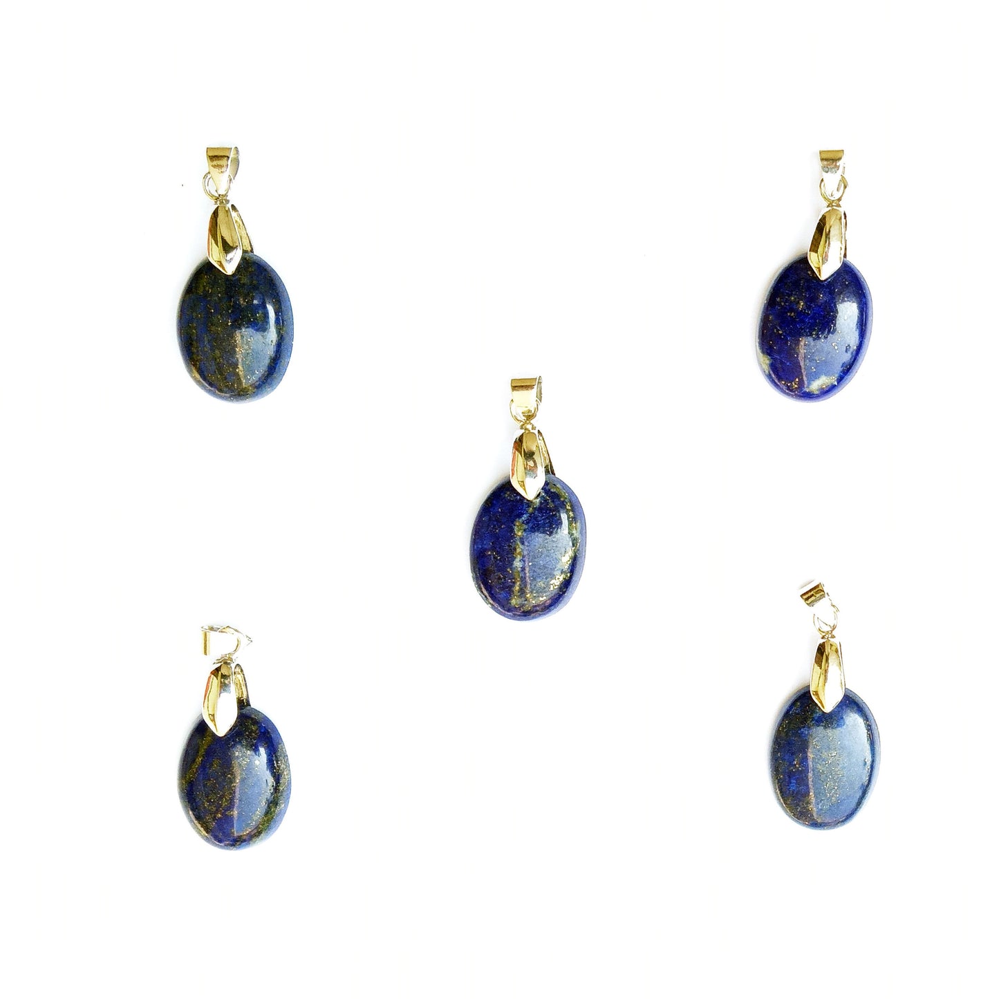 Hangers - Lapis Lazuli - ovale vorm